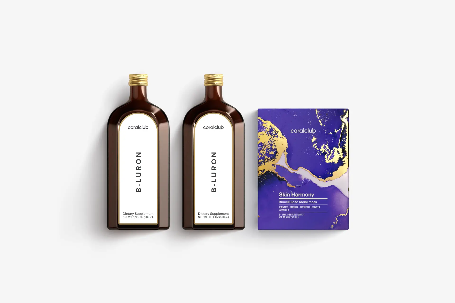 B-Luron + Skin Harmony Biocellulose Facial Mask (5 sachets)